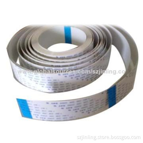 Flat cables, tinned copper, 1.00mm pitch UL20624, 4P-60P length 100mm, A type